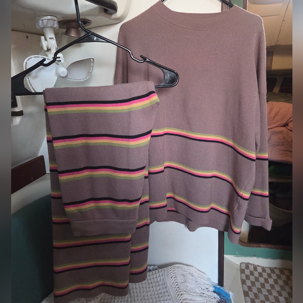 Striped Sweater Set